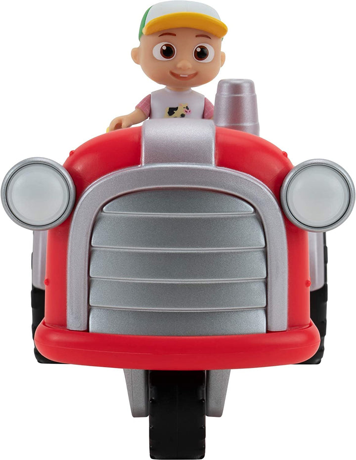 Official Musical Tractor W/Sounds & Exclusive 3-Inch Farm JJ Toy, Play a Clip of “Old Macdonald” Song plus More Sounds and Phrases