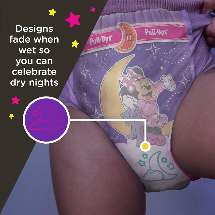 Girls' Night-Time Potty Training Pants, Size 4T-5T Overnight Training Underwear (38-50 Lbs), 52 Ct