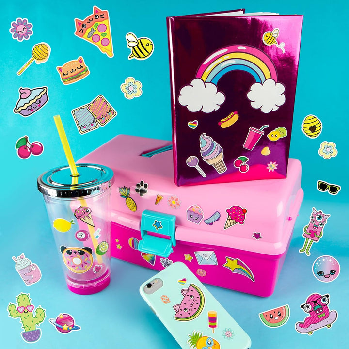 1000+ Ridiculously Cute Stickers for Kids - Fun Craft Stickers for Scrapbooks, Planners, Gifts and Rewards, 40-Page Sticker Book for Kids Ages 6+ and Up