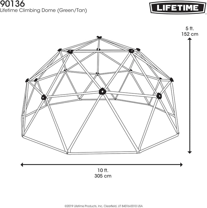 Geometric Dome Climber Play Center, Earthtone