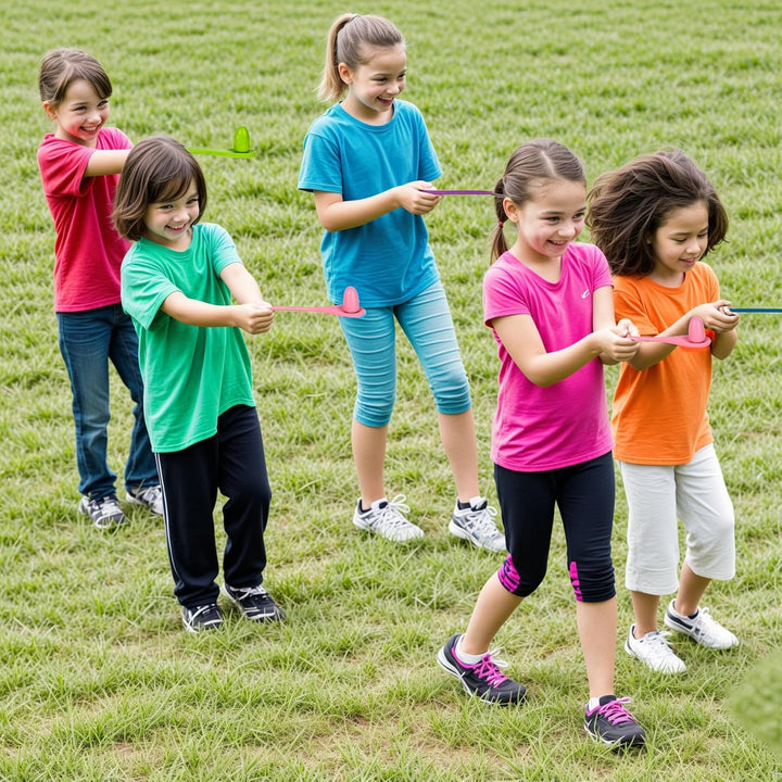 24PCS Egg Spoon Race Game Set, Relay Race Games Wooden Egg Balance Game for Outdoor Lawn Games