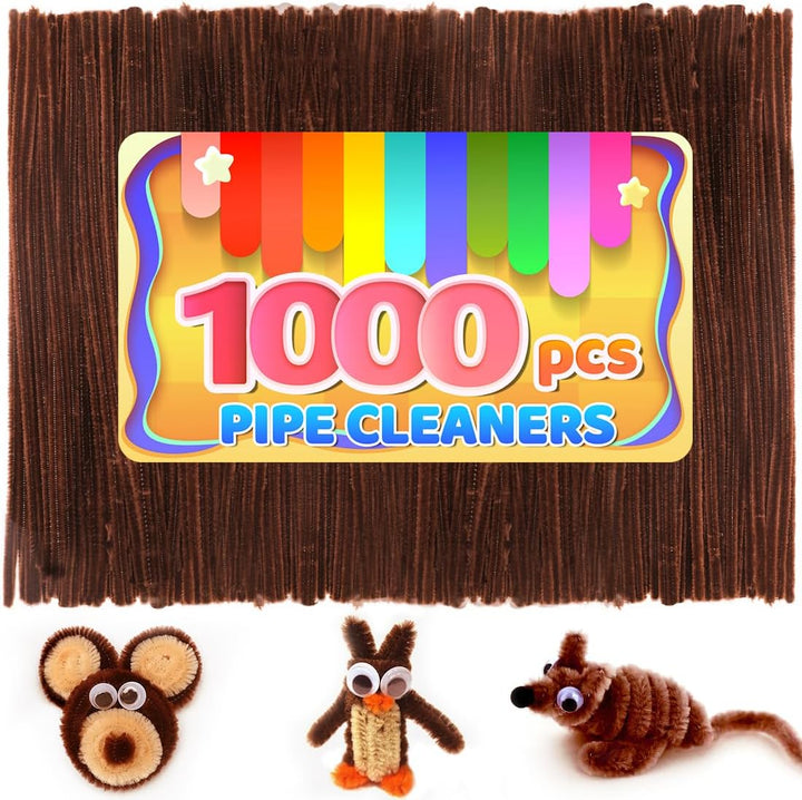 200Pcs 20Colors, Pipe Cleaners, Chenille Stems, Pipe Cleaners for Crafts, Pipe Cleaner Crafts, Art and Craft Supplies