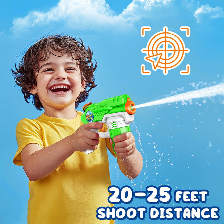 Water Guns for Kids Adults, 6 Pack Squirt Guns Soaker Blaster 220CC Capacity Long Range Super Water Gun Pistols for Boys Girls Toddlers Swimming Pool Water Toys (6)