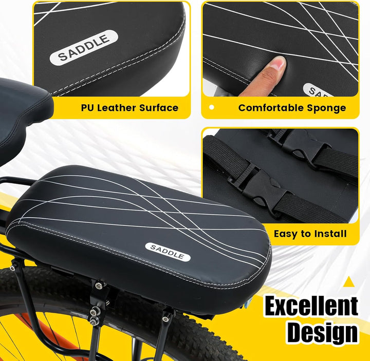Bicycle Manned Cushion Bike Rear Seat Child Bike Seat Bike Back Shelf Seat Cushion Bike Rear Cushion Bike Rear Saddle Mountain Bike Carrier Children Back Seat