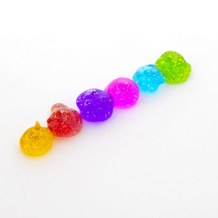 BAZIC 6 Color 6.8 Oz. Glitter Glue, Washable Sparkling Colors, Large Pack for Classroom Kids Artist