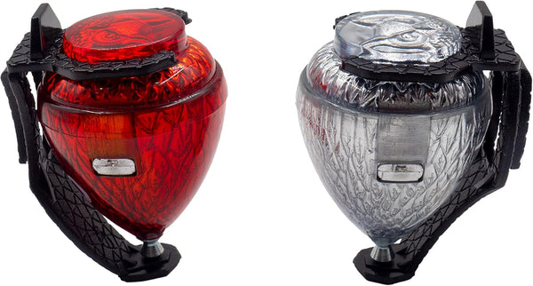 Spinning Top Trompo – 2 Pack Carved Spinning Tops – Sturdy Steel Point for Enhanced Stability – Ideal for Beginners and Intermediates – Trompos Mexicanos (Colors May Vary) Assorted Colors