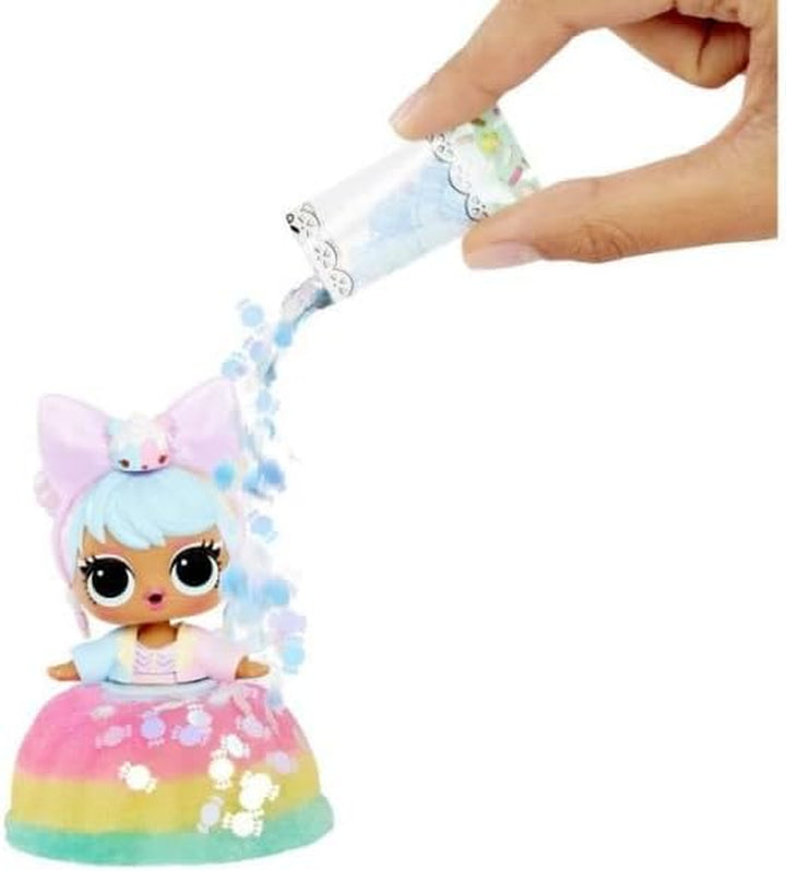 LOL Surprise Mix & Make Birthday Cake Tots with Collectible Doll, DIY Cake Dress, Cake Making and Decorating, Ingredients and Glitter Sprinkles, Cake Dress Doll- Great Gift for Girls Age 3+
