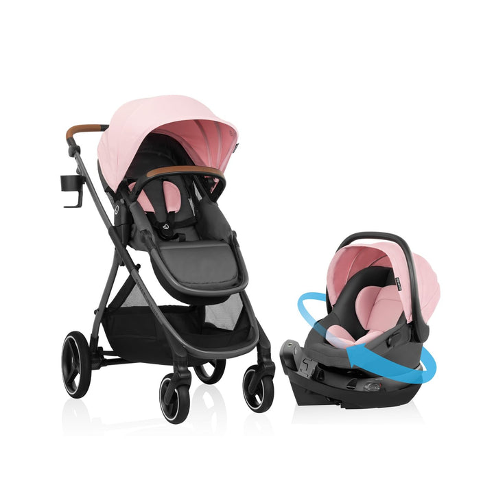 Shyft Intuiti Travel System with Revolve180 Litemax NXT Rotational Infant Car Seat (Fossil Gray)