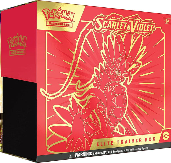 TCG: Scarlet & Violet Elite Trainer Box (Miraidon Purple or Koraidon Red, Random Color)