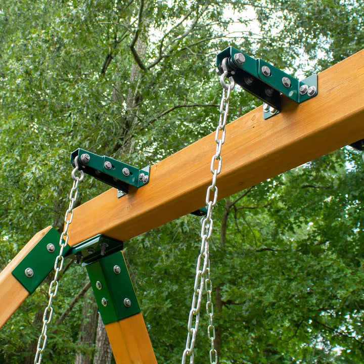 11-4026-P Adjustable Glider Brackets for Swing Sets (Pair), Green