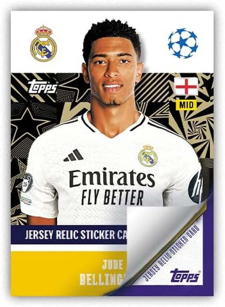 UEFA Champions League Stickers 24/25 - Starter Pack - Contains an 80 Page Sticker Album and 3 Packets (18 Stickers), One of Which Is a Lucky Packet with an Extra Special Shiny Sticker Inside!