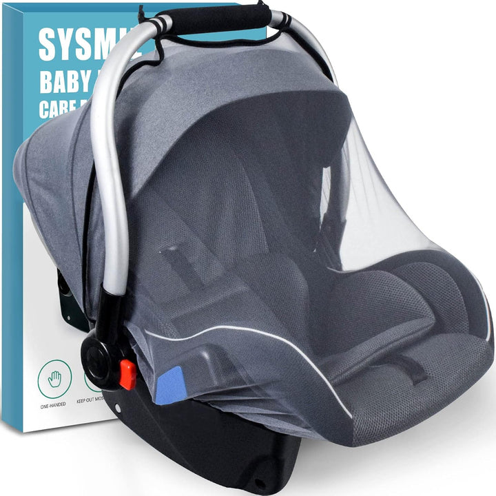 Bby Mosquito Net for Infnt Cr Sets,Infnt Stroller nd Bssinets, Crrier,Brethble with Elstic Netting for Esy Fitting, Portble Durble & Long Lsting Infnt Insect Shield Netting (Blck