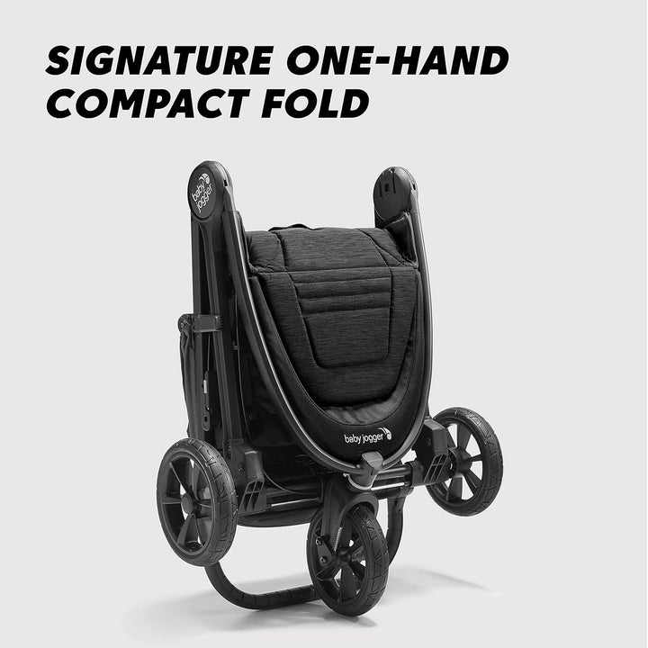 City Mini GT2 All-Terrain Stroller Black Complete with Adjustable Handlebar Hand-Operated Parking Brake and Car Seat Adapter