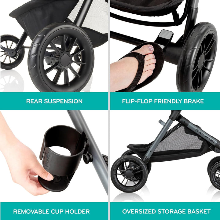 Pivot Xpand Modular Travel System with Litemax Infant Car Seat (Ayrshire Black)