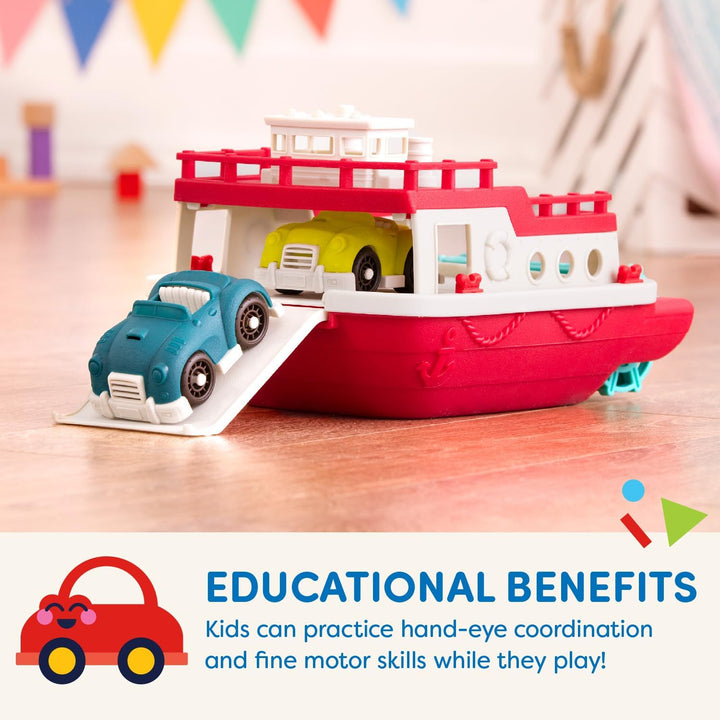 – Wonder Wheels – Pool and Bath Toys for Babies, Toddlers – Floating Toy Boat for Water Play – Recyclable Materials – Ferry Boat – 1 Year +