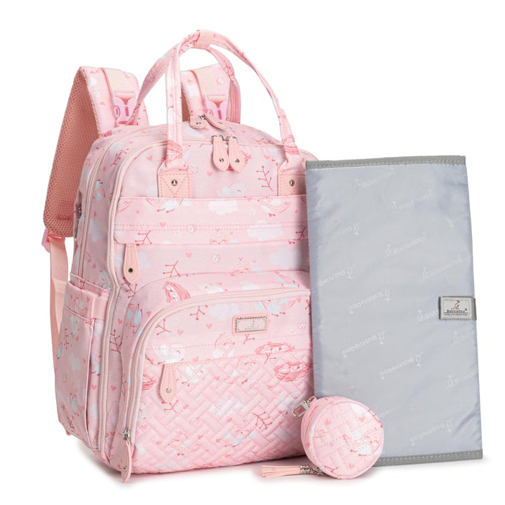 Diaper Bag Backpack - Baby Essentials Travel Tote - Multi Function Waterproof Diaper Bag, Travel Essentials Baby Bag with Changing Pad, Stroller Straps & Pacifier Case - Unisex, Dark Gray