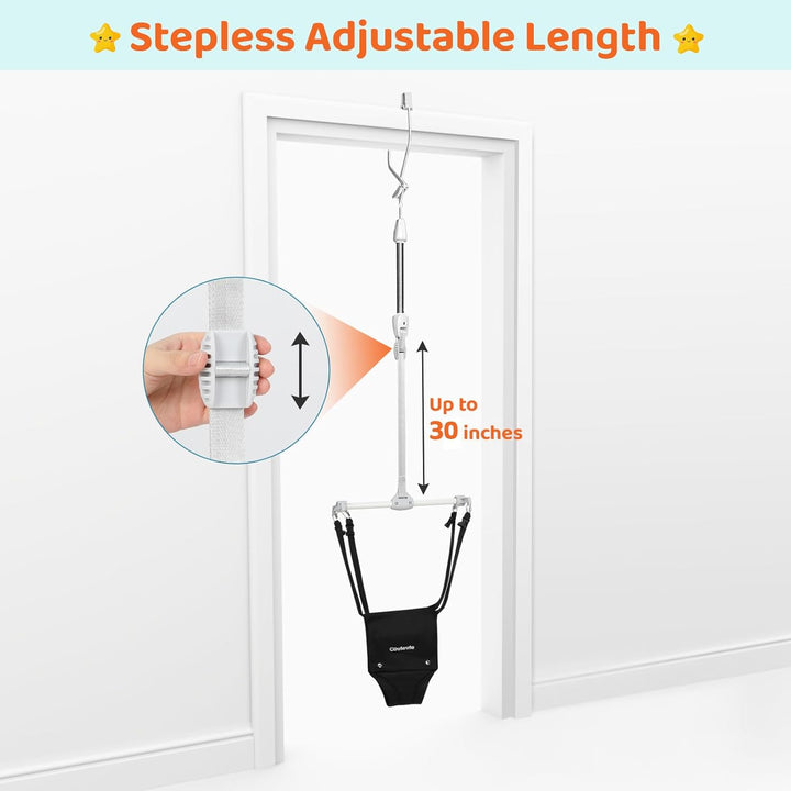 Baby Door Jumper, 2 in 1 Baby Walking Harness, Baby Jumper with Adjustable Height, Ages 6 Months +
