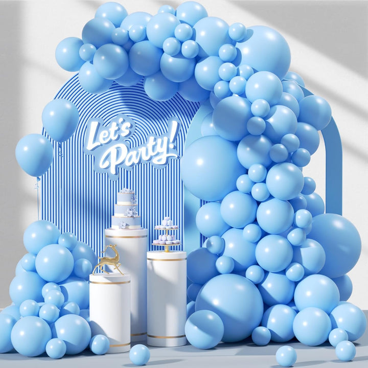 120Pcs Clear Balloons, 18 12 10 5 Inch Transparent Balloons Different Sizes Clear Balloon Garland for Baby Shower Wedding Bridal Shower Birthday Party Decorations
