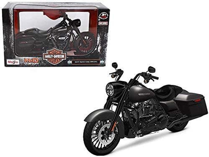2017 Harley Davidson King Road Special Black Motorcycle Model 1/12 32336 Toy