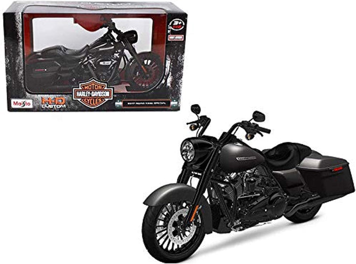 2017 Harley Davidson King Road Special Black Motorcycle Model 1/12 32336 Toy