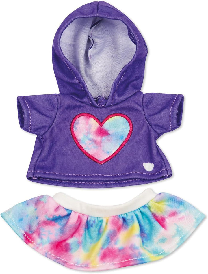 MINI Build-A-Bear Workshop Green Rawr Toy Clothes Pack. 4 Mix-And-Match Toy Outfits Includes Pajamas, Cute Hoodies, Summer Styles | for Kids Aged 3+. Suitable for 9” MINI Bears ONLY