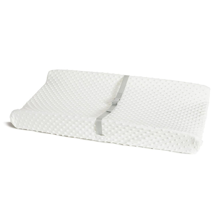 Secure Grip Baby Diaper Changing Pad for Dresser, Waterproof and Wipeable, Contoured, Standard Size (16" X 31"), White