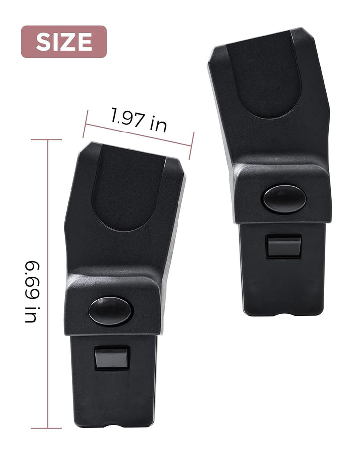 Car Seat Adapters Only Changego Baby Stroller | Compatible Models for : Joie GEMM, Cybex, Nuna, Bugaboo Specific Models