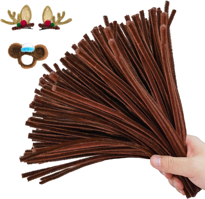 200PCS Pipe Cleaners with Instruction Manual 20 Colors Chenille Stems Bulk Art Craft Supplies Colorful Thick Fluffy Fuzzy Wire Sticks DIY Project for Kids Adults Back to School Supplies