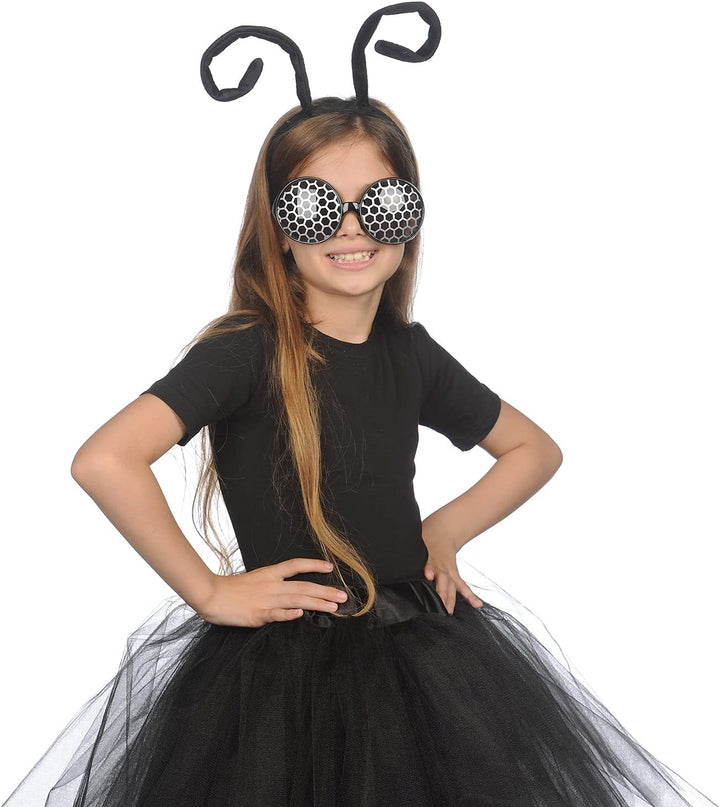 Bug Antenna Headband and Glasses - Insect Costume Headbands for Women and Kids - Bug Glasses and Headpiece - Moth Costume Accessories