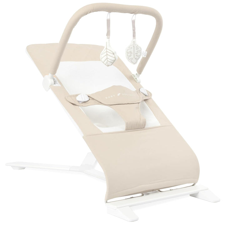 Alpine Deluxe Portable Bouncer, Infant, 0-6 Months, 100% GOTS Certified Cotton Fabrics, Organic Oat