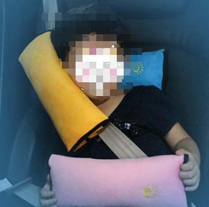 Seat Belt Pillow for Kids, Extra Soft Toddler Travel Pillow for Car Seat, Universal Car Seat Strap Cushion Pads for Baby People Adults (Pink)