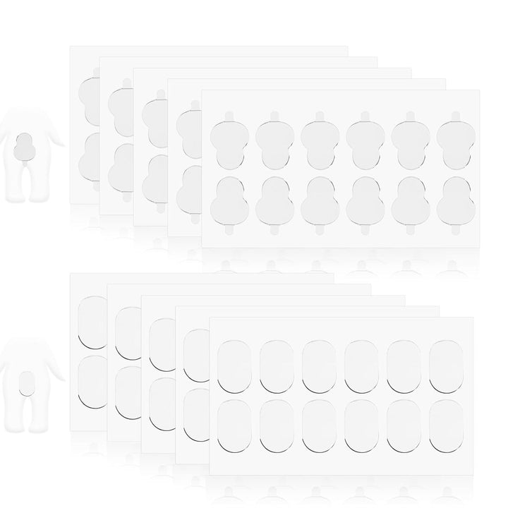 120Pcs Adhesive Tape for Sonny Baby, Angel Hipper Gourd Oval Double Sided Clear Pad Sticker, Mini Figure Waterproof Gel Glue Sticky Putty Dots, Phone Accessories Replacement for Doll Craft Decoration