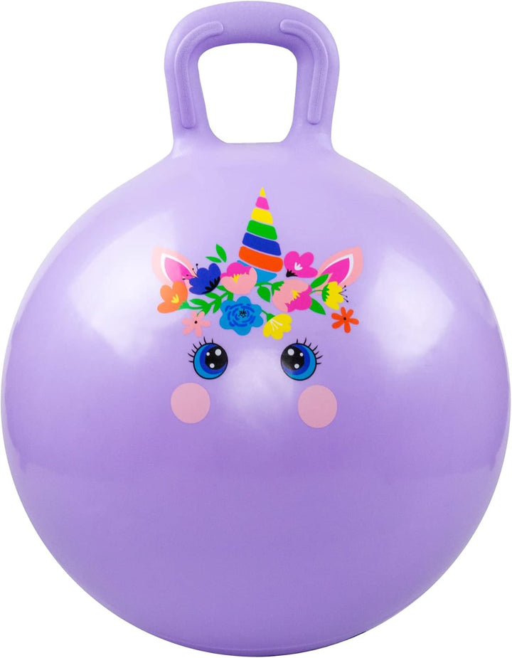 Hopper Balls for Kids 3-8, 18 Inches Bouncy Ball with Handle, 18" Inflatable Bouncing Hopper, 45Cm Jumping Toys, Garden Hopping Toys Girls Boys Gifts