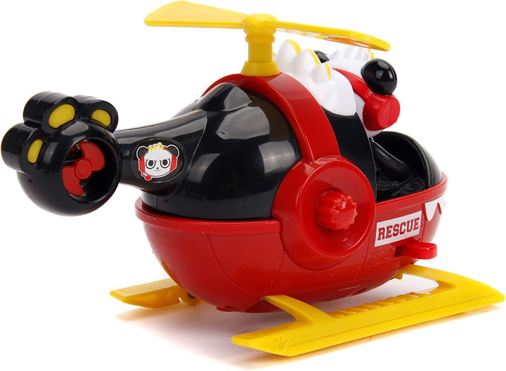 " Toys Ryan'S World Helicopter with Combo Panda Figure, 6"" Feature Vehicle Red" (30993)