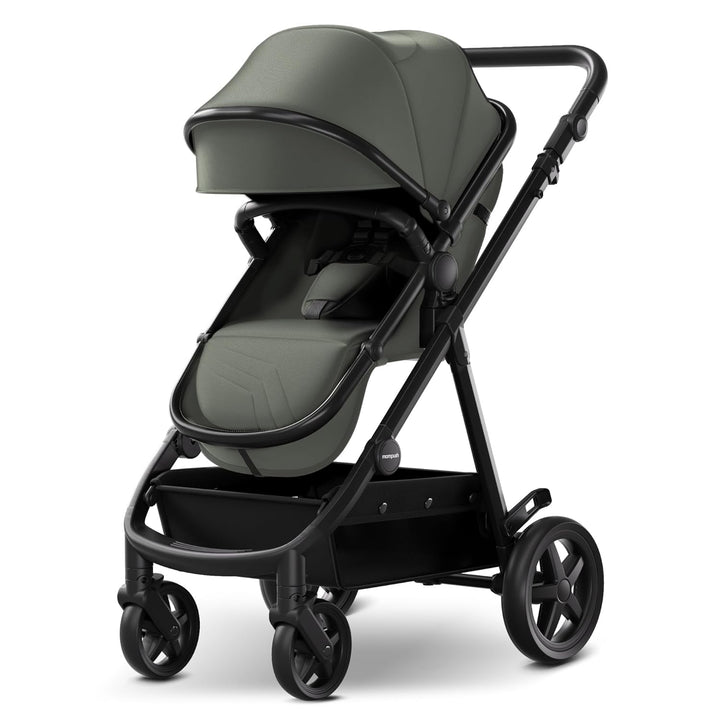 Meteor2 Baby Stroller 2-In-1 with Newborn Mode, Compatible with Infant Car Seat Adapter Included, Full-Size Bassinet Strollers for Family Outings