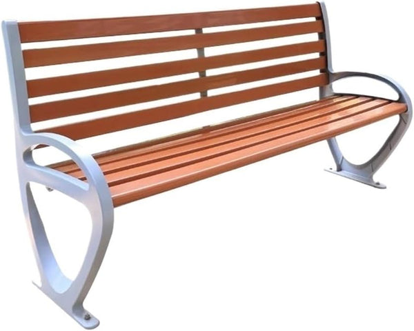 Outdoor Garden Bench Outdoor Benches, Patio Park Benches with Backrests, Cast Aluminium Benches, Leisure Chairs for Porch Garden Poolside Lawn Park Bench(Large)