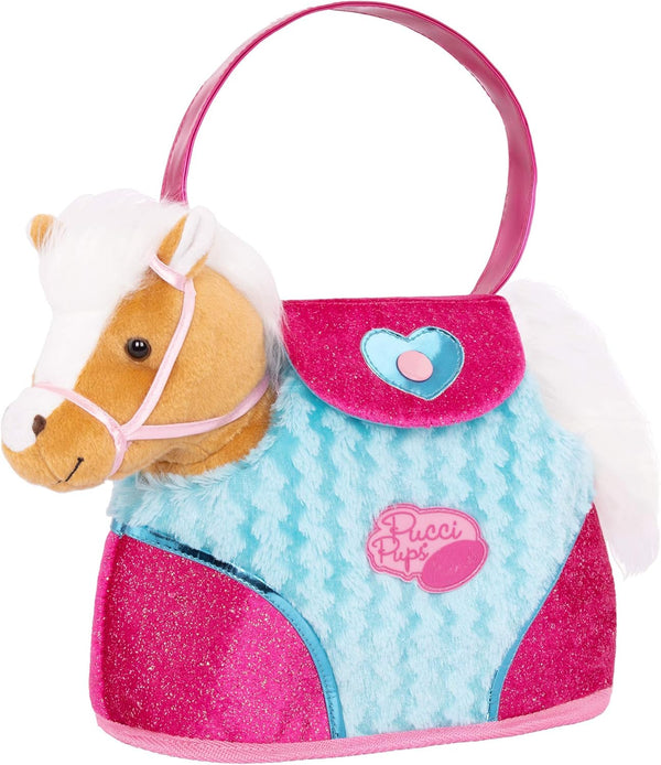 – Plush Horse – Dog Carrier – Heart & Stripes Bag & Pony – Comb & Purse – Stuffed Animal – 2+ Years