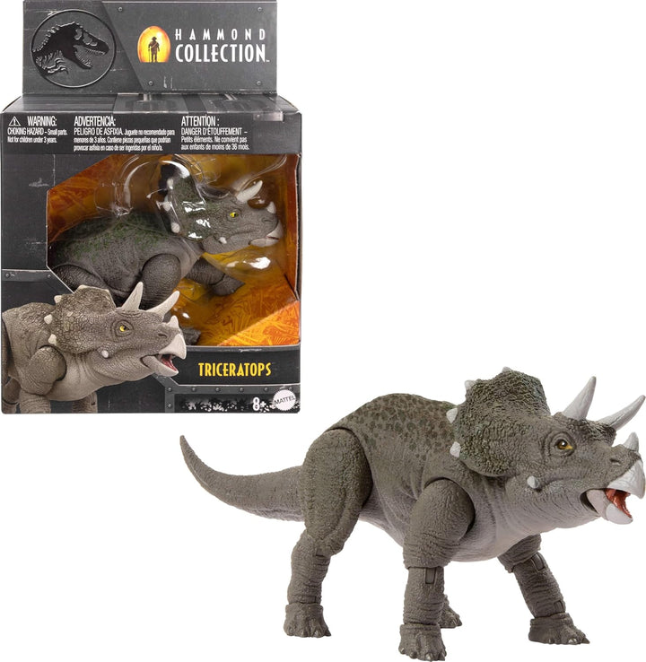 Jurassic World Hammond Collection Allosaurus Dinosaur Action Figure, Premium Movie Design, Glass Eyes & Wired Tail, 19 Points of Articulation