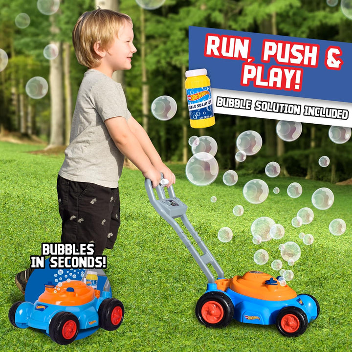 ™ Bubble Lawn Mower for Toddlers, Bubble Blowing Machines, Indoor/Outdoor Gardening Toy, Birthday Gift for Prechool Girls and Boys, No Batteries Required, Includes Bubble Solution, 2+