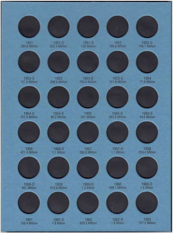 US Lincoln Cent Coin Folder Four Volume Set 1909 - Date #’S 9004, 9030, 9033, 4004