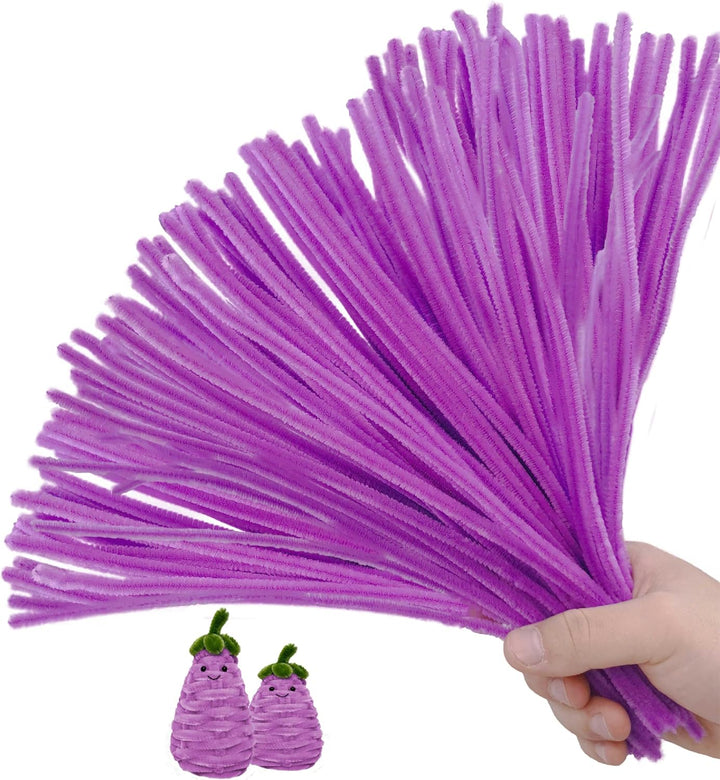 200PCS Pipe Cleaners with Instruction Manual 20 Colors Chenille Stems Bulk Art Craft Supplies Colorful Thick Fluffy Fuzzy Wire Sticks DIY Project for Kids Adults Back to School Supplies