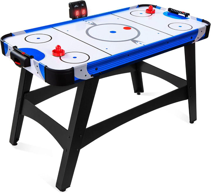 58In Mid-Size Arcade Style Air Hockey Table for Game Room, Home, Office W/ 2 Pucks, 2 Pushers, Digital LED Score Board, Powerful 12V Motor, Carrying Bag