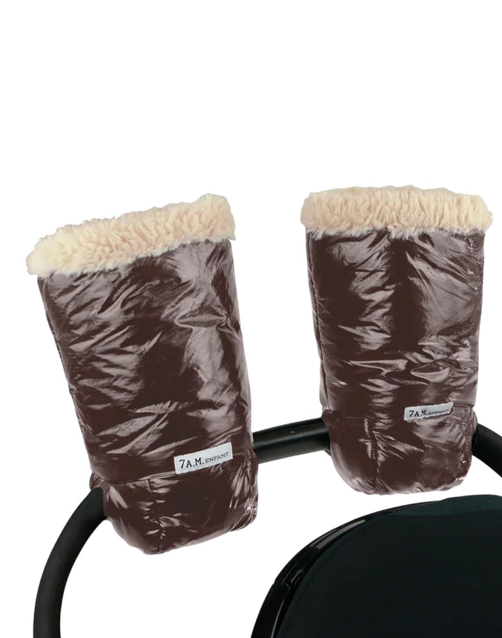 7AM Enfant Stroller Warmmuffs - Polar Hand Warmers with Anti- Freeze, Cold Weather, Water Repellent & Warm Hand Gloves for Pushchair, Pram, Stroller & Car Seat Bar