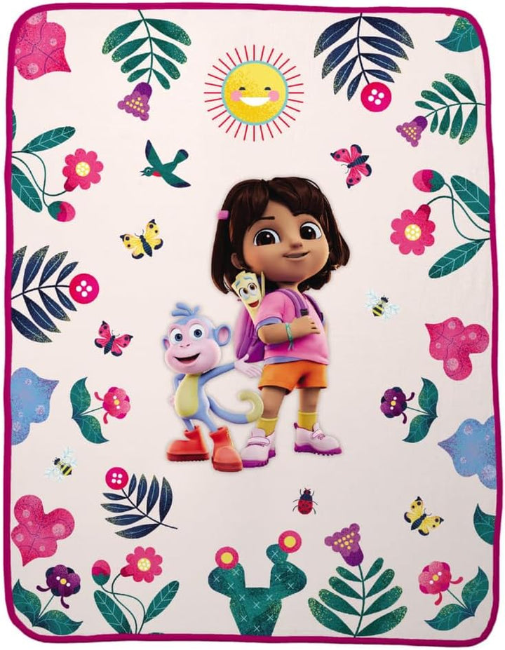 Gabby'S Dollhouse Cakey and Pandy Kids Bedding Super Soft Micro Raschel Throw, 46 in X 60 In, by