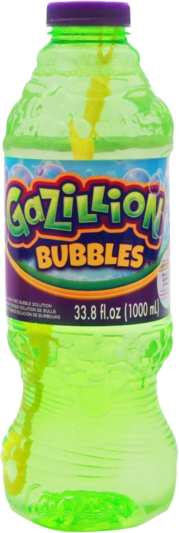 Bubbles, Original Bubble Solution 1L - Create Bubbles with Premium Formula & 7-In-1 Bubble Wand - Non-Toxic & Safe