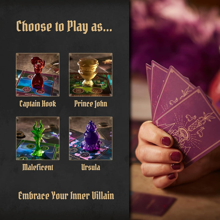 Disney Villainous - Introduction to Evil Strategy Board Game - Compatible with Other Villainous Games - Be Maleficent, Prince John, Ursula or Captain Hook - Award Winning Line - Ages 10+