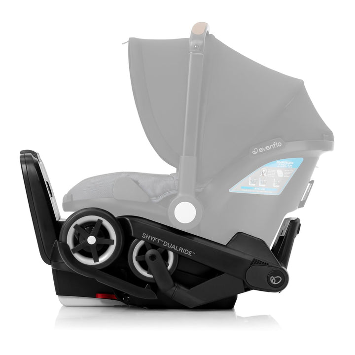 Shyft Dualride Infant Car Seat Stroller Combo with Carryall Storage (Boone Gray)