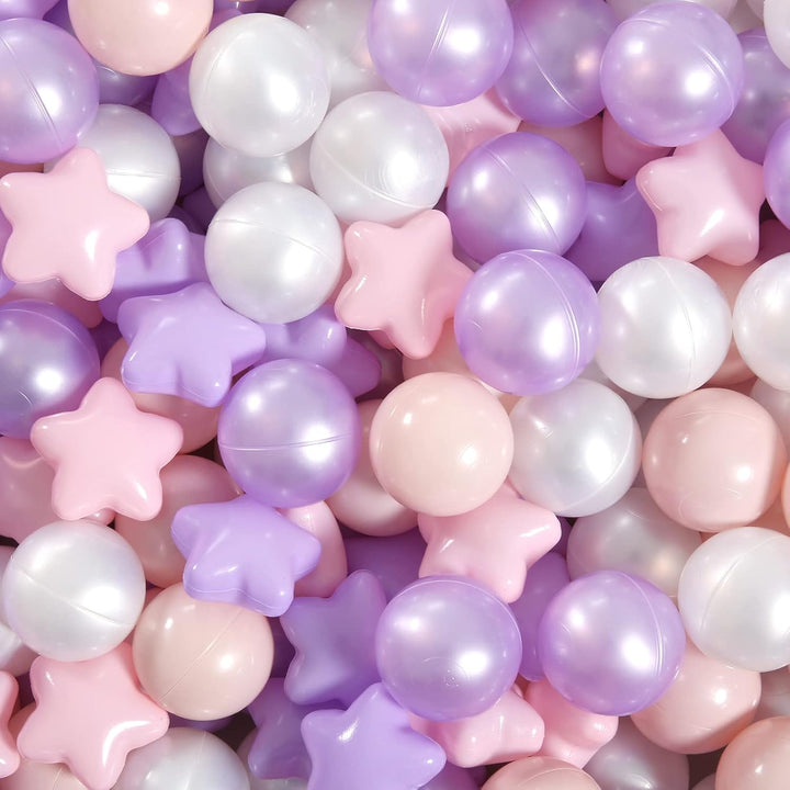 Ball Pit Balls for Toddlers,100Pcs 2.15Inch Crawl Balls BPA Free Crush Proof Playballs Soft Plastic Bals for Toddler, Pool Tent Party Favors Summer Water Bath Toy