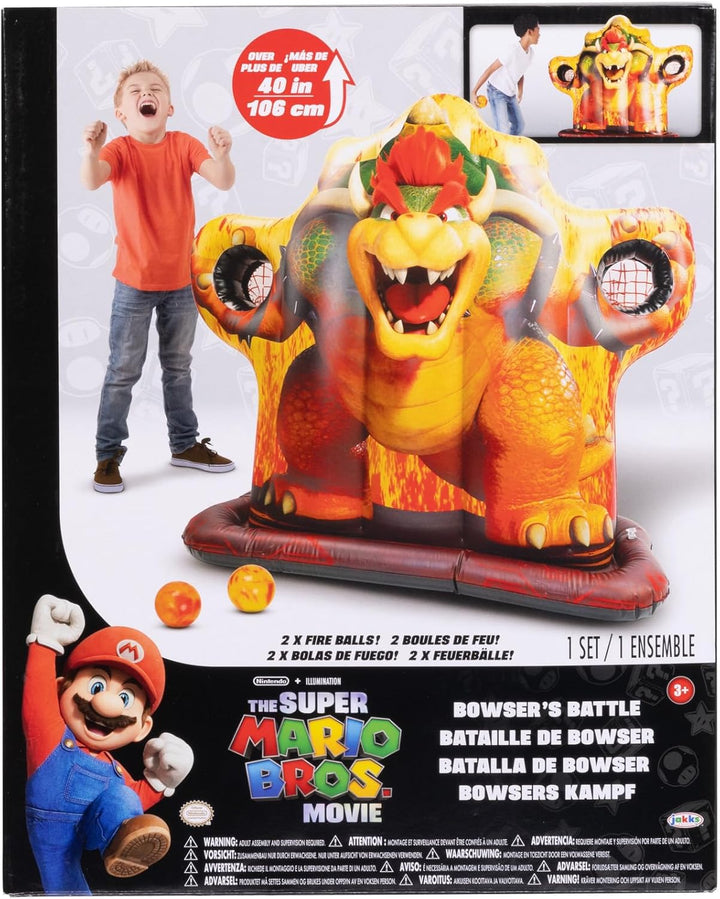 Bowser Inflatable Sports Game for Kids, Indoor Games or Outdoor Games for Kids and Adults, Approximate Inflated Size 51 Inches L X 18 Inches W X 46 Inches H