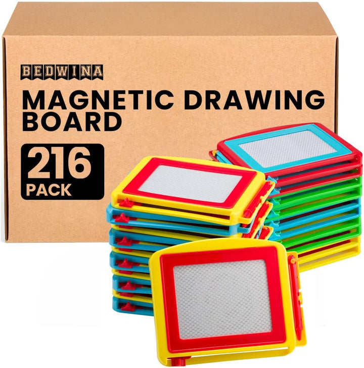Magnetic Drawing Board for Kids - (Pack of 12) Erasable Doodle Sketch Tablet and Travel Drawing Pad for Kids Boys and Girls, Birthday Party Favors and Party Stocking Stuffers for Kids